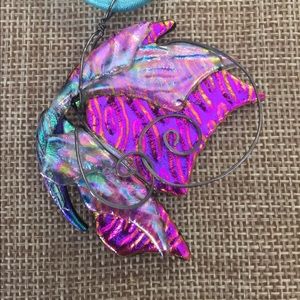 Handmade Dichroic glass pendant! Nwt Stunning!!